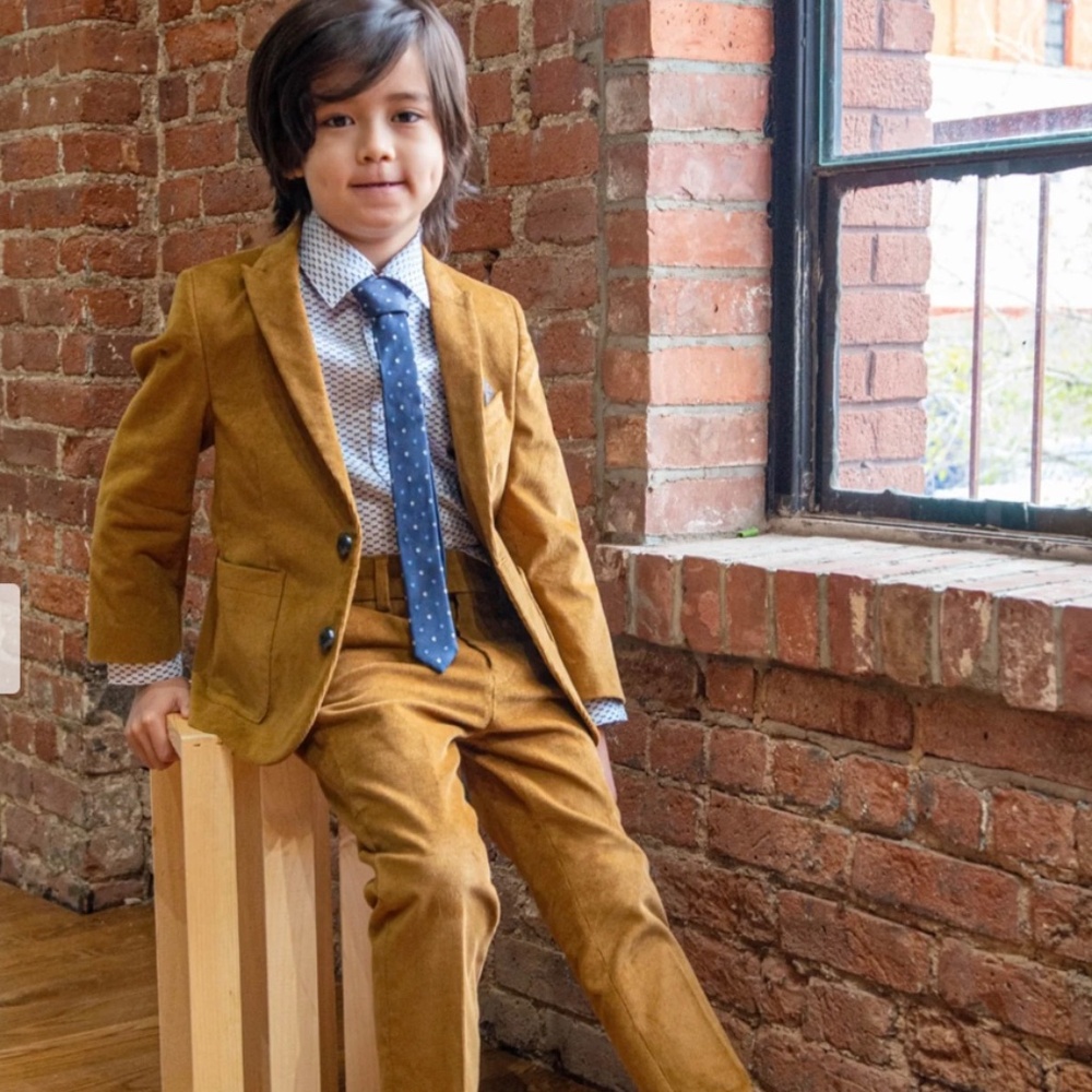 Appaman Boys Camel Peak Label Blazer and matching pants